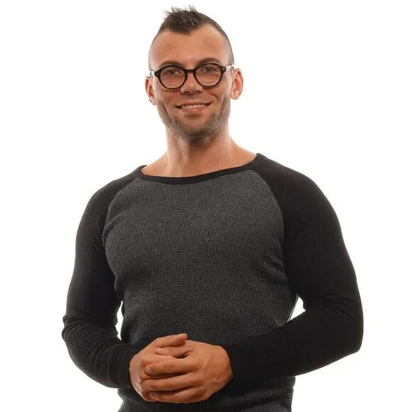 Ermenegildo Zegna Brown Horn Glasses Men's (Frames) - Picture 4 of 4